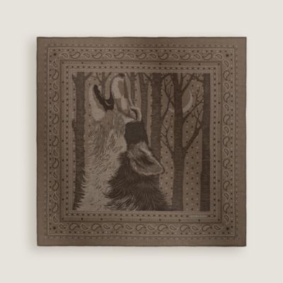 Awooooo! Bandana scarf 65 - Beige | Hermès Mainland China